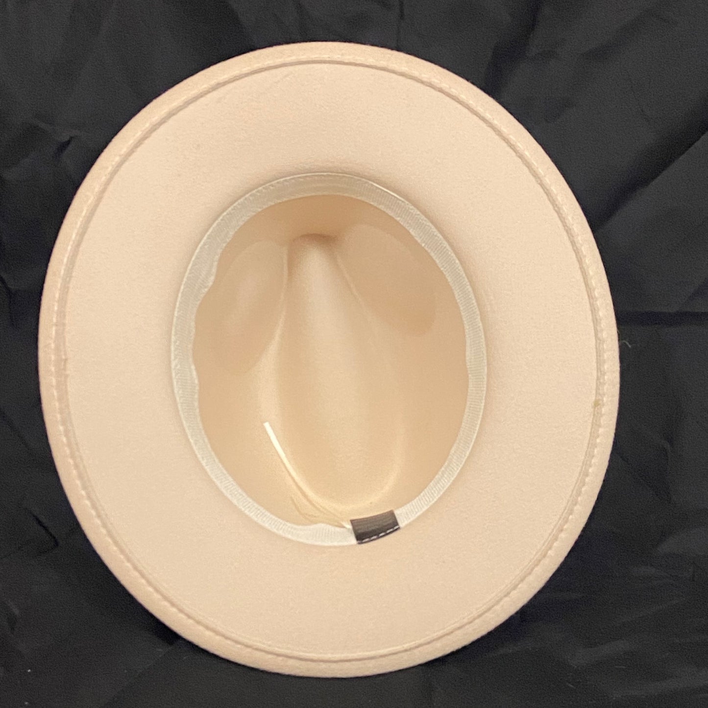 Burned Wide Brim Fedora in Cream