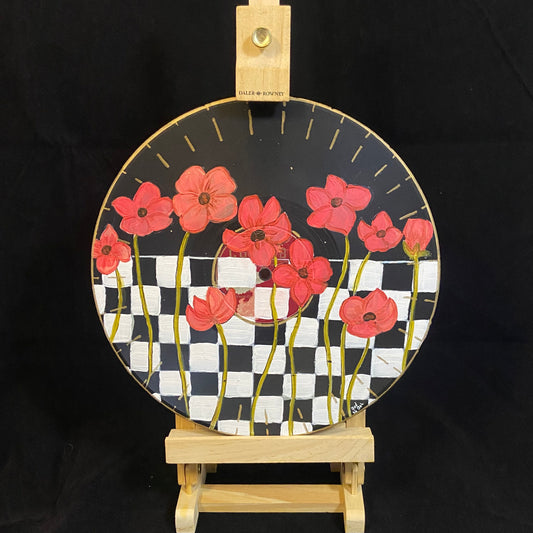 Floral Checkerboard Record